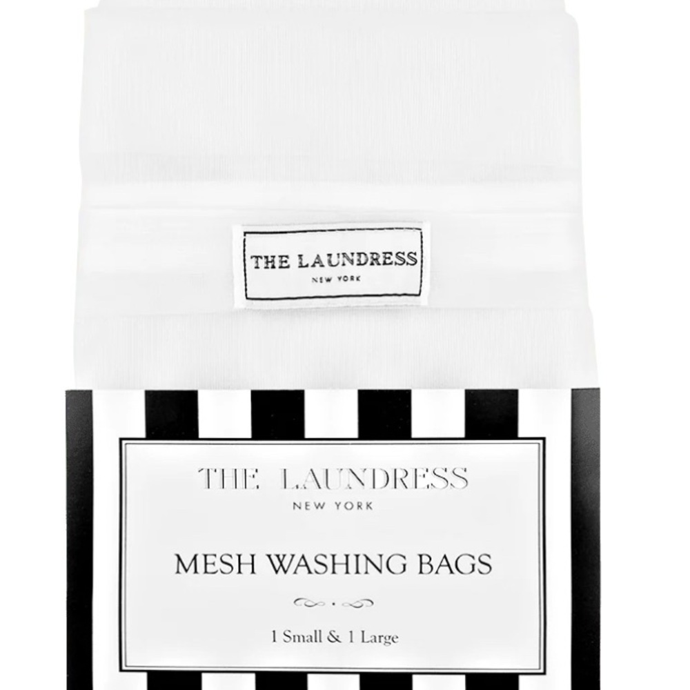 The Laundress White Mesh Laundry Bags
